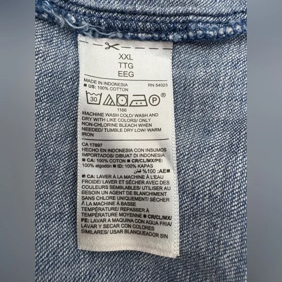 Old Navy Blue Denim Midi Dress - Picture 16 of 16